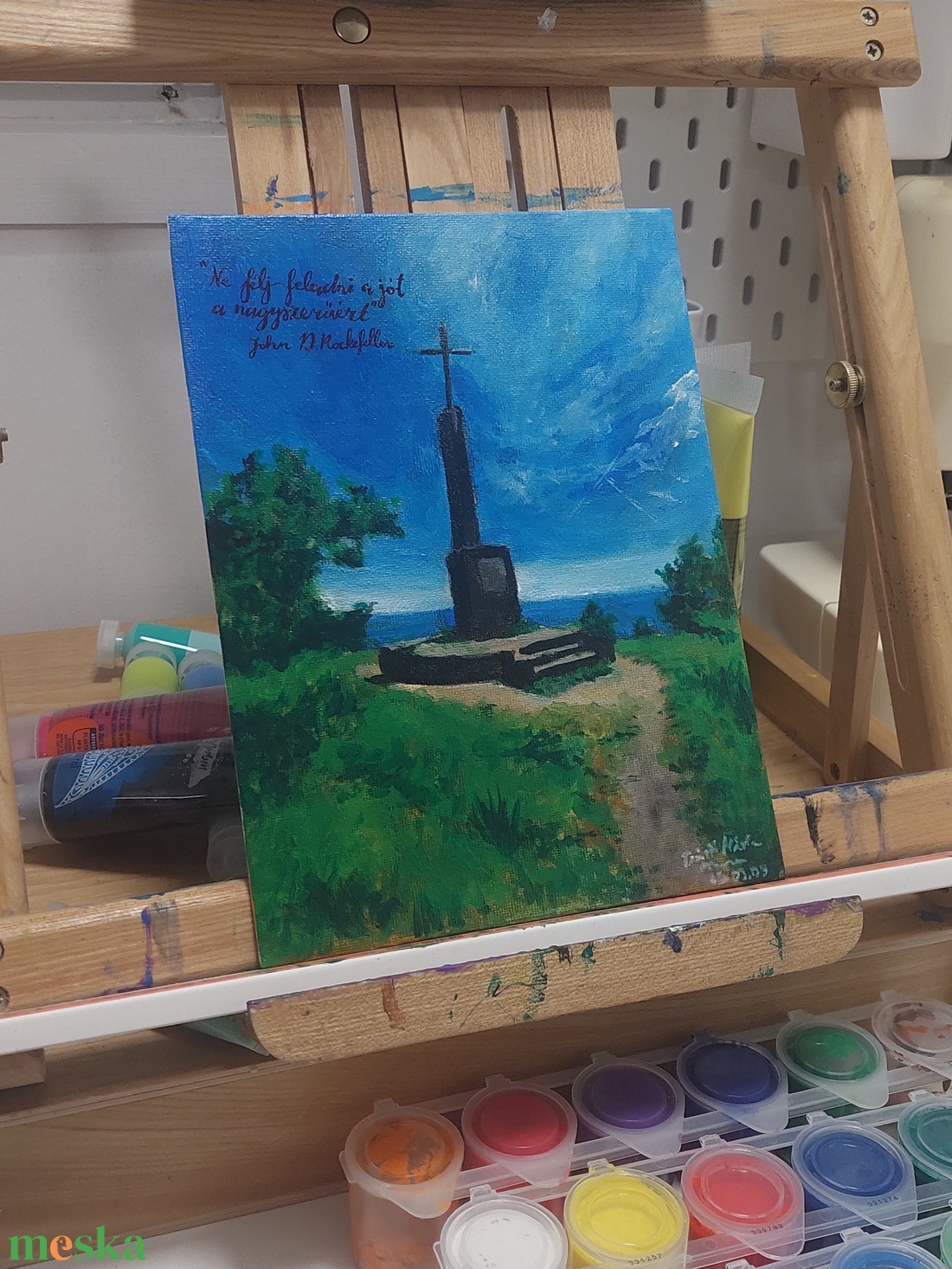 Festmény Idézettel Kérésre - művészet - festmény - akril - Meska.hu