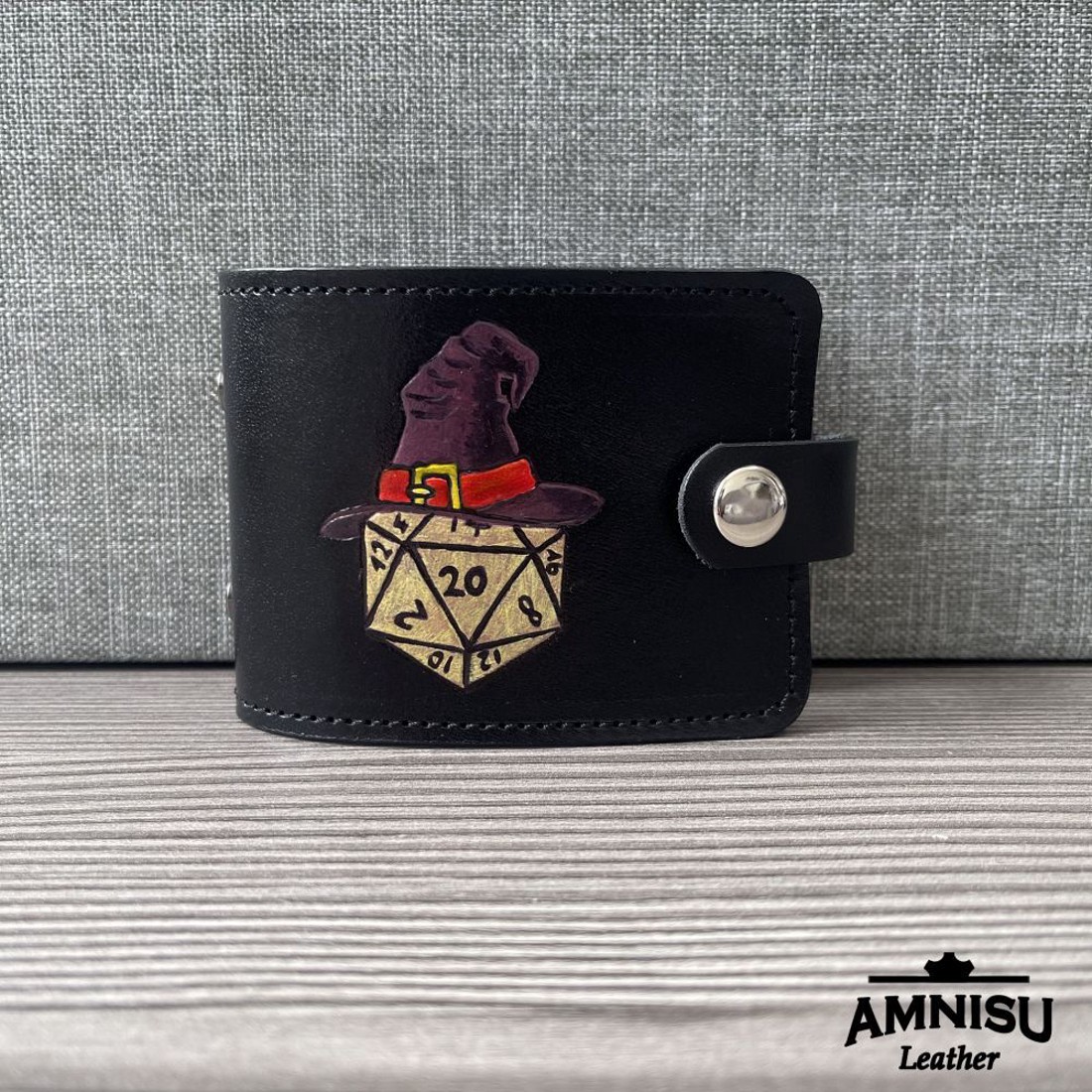 D20 mintás igazolványtartó - wizzard - táska & tok - pénztárca & más tok - kártyatartó & irattartó - Meska.hu