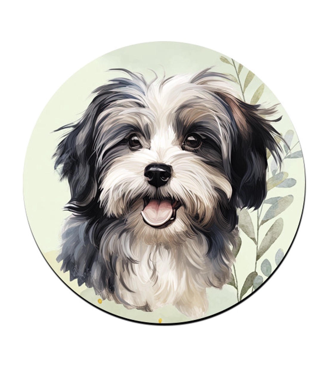 Szürke Havanese portré mintás bögre alátét -  - Meska.hu