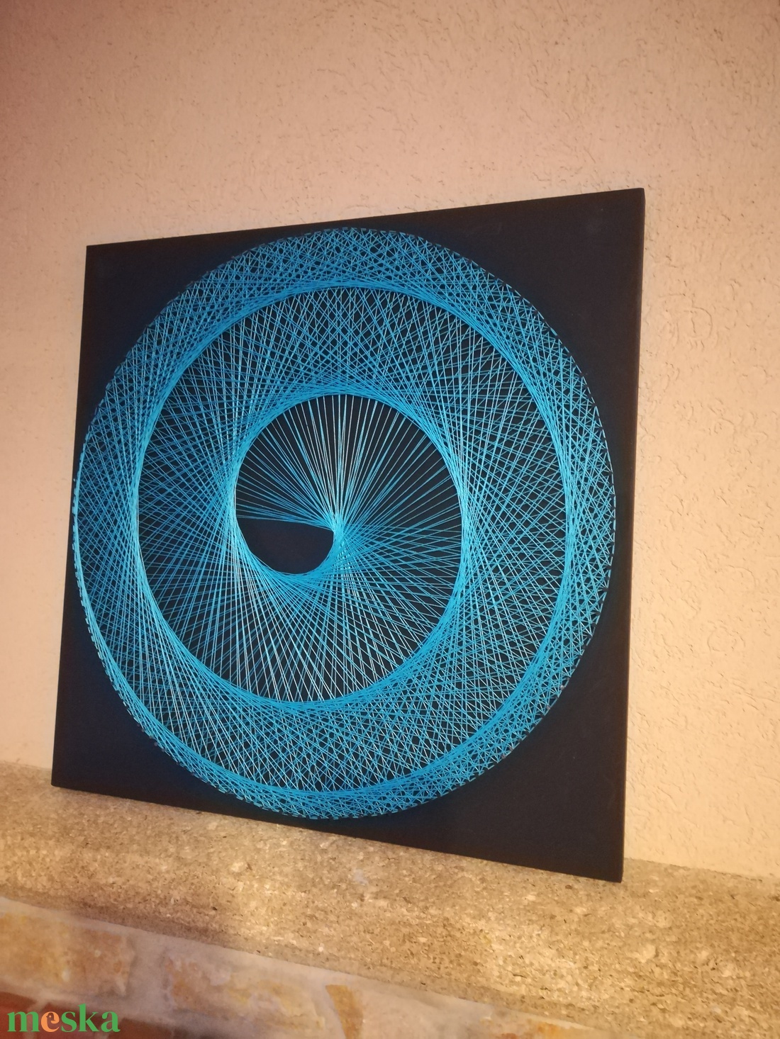 Türkiz csiga, 50x50 cm, String art kép - otthon & életmód - dekoráció - fali és függő dekoráció - falra akasztható dekor - Meska.hu Türkiz csiga, 50x50 cm, String art kép - otthon & életmód - dekoráció - fali és függő dekoráció - falra akasztható dekor - Meska.hu