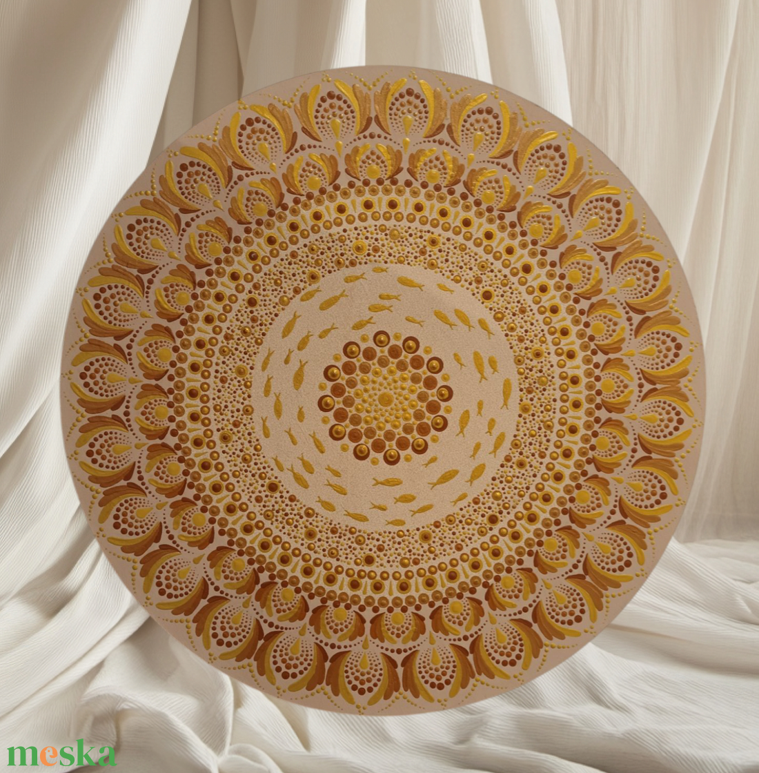 Egyedi mandala, halacskás motívumokkal, barna, bronz, arany színekkel - otthon & életmód - dekoráció - spiritualitás - mandala - Meska.hu Egyedi mandala, halacskás motívumokkal, barna, bronz, arany színekkel - otthon & életmód - dekoráció - spiritualitás - mandala - Meska.hu