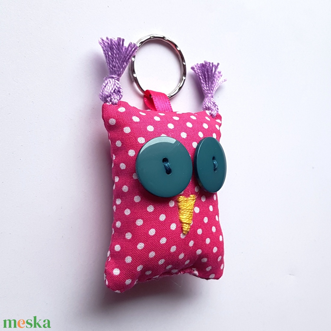 Pink Uhu kulcstartó - táska & tok - kulcstartó & táskadísz - kulcstartó - Meska.hu Pink Uhu kulcstartó - táska & tok - kulcstartó & táskadísz - kulcstartó - Meska.hu