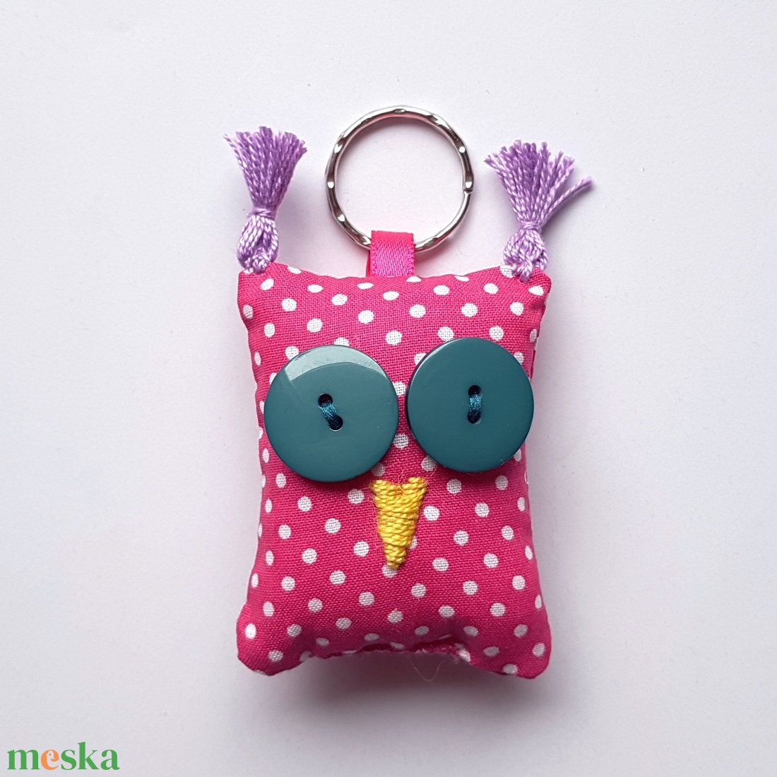 Pink Uhu kulcstartó - táska & tok - kulcstartó & táskadísz - kulcstartó - Meska.hu Pink Uhu kulcstartó - táska & tok - kulcstartó & táskadísz - kulcstartó - Meska.hu