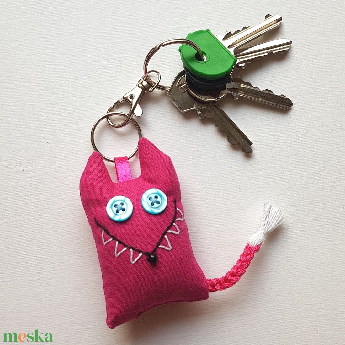 Pink róka kulcstartó - táska & tok - kulcstartó & táskadísz - kulcstartó - Meska.hu Pink róka kulcstartó - táska & tok - kulcstartó & táskadísz - kulcstartó - Meska.hu