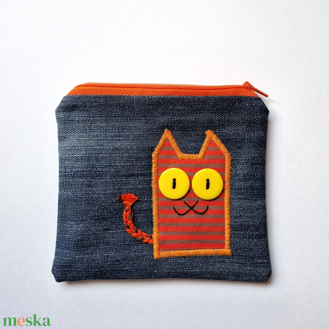 Farmer neszesszer vörös cirmos cicával - táska & tok - neszesszer - Meska.hu