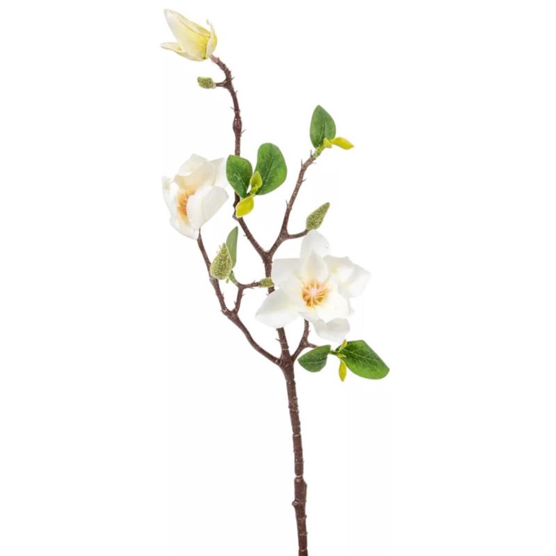 Gumi magnólia 3 ágú 48 cm - krém - kellékek & szerszámok - dekorációs kellékek - virágfej - Meska.hu