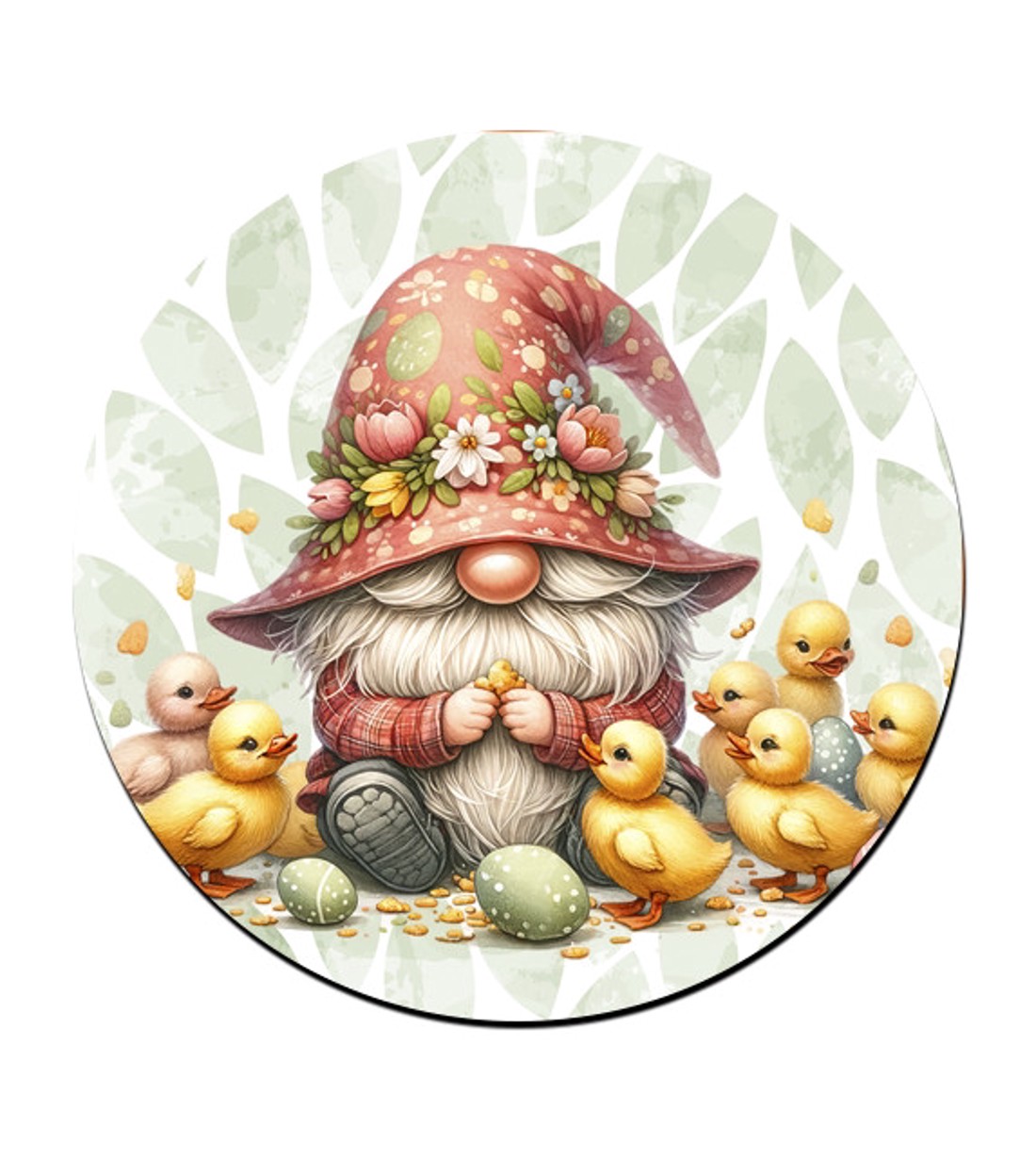 6 db cuki húsvéti manó kör alakú alátét szett (#24) -  - Meska.hu