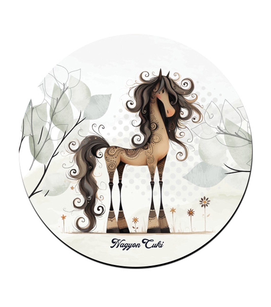 Különleges furi lovas mintás pohár alátét -  - Meska.hu