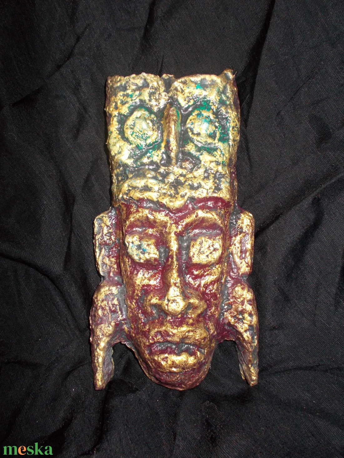 Indián totem - zöld bagoly - otthon & életmód - dekoráció - fali és függő dekoráció - falra akasztható dekor - Meska.hu