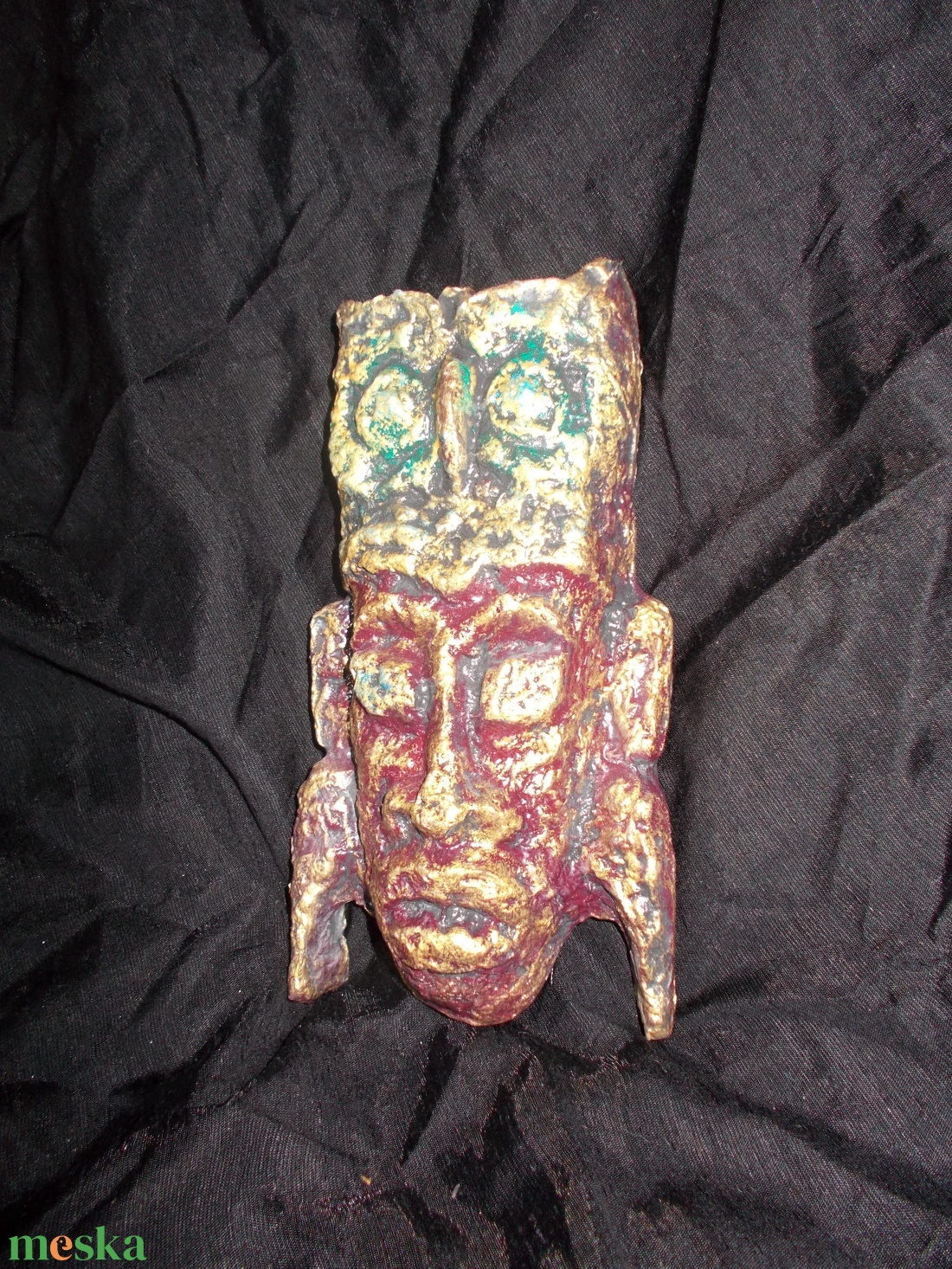 Indián totem - zöld bagoly - otthon & életmód - dekoráció - fali és függő dekoráció - falra akasztható dekor - Meska.hu