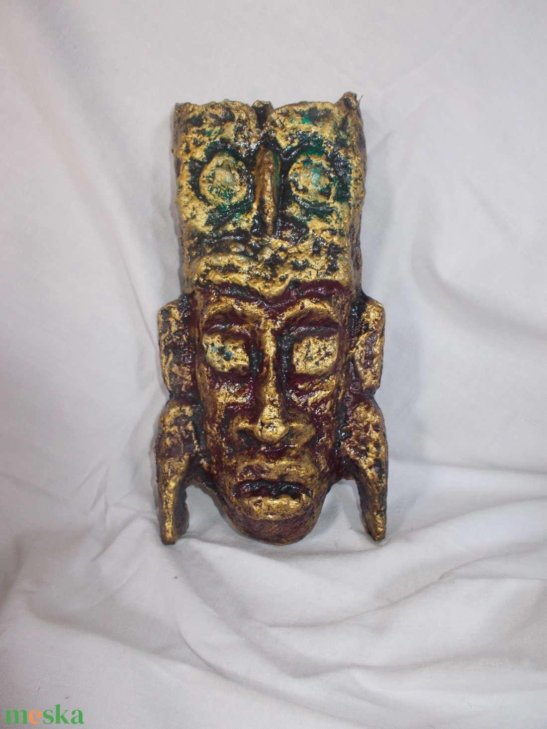 Indián totem - zöld bagoly - otthon & életmód - dekoráció - fali és függő dekoráció - falra akasztható dekor - Meska.hu