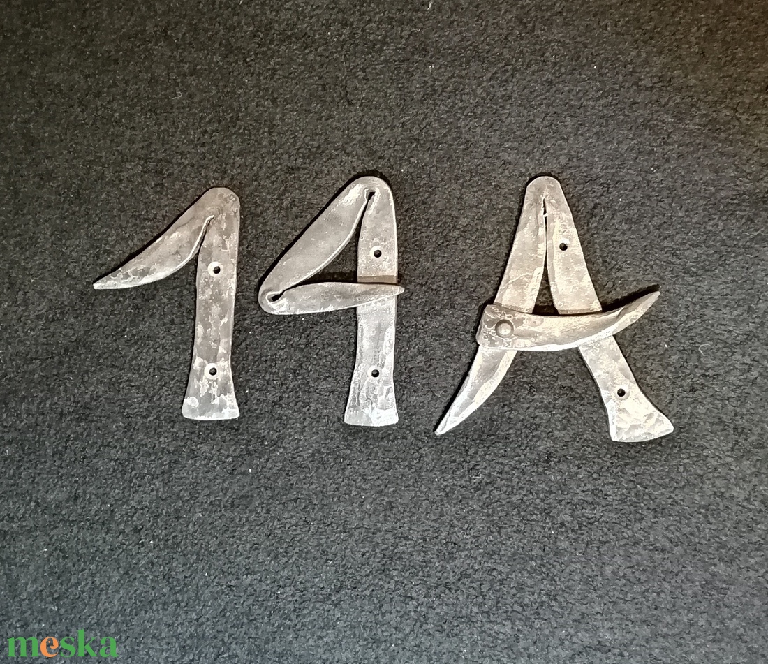 Kovácsoltvas házszám 120mm - kézzel kovácsolt - otthon & életmód - ház & kert - házszám - Meska.hu Kovácsoltvas házszám 120mm - kézzel kovácsolt - otthon & életmód - ház & kert - házszám - Meska.hu
