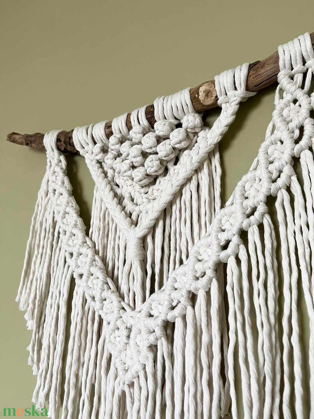 Makramé falidísz - otthon & életmód - dekoráció - fali és függő dekoráció - falra akasztható dekor - Meska.hu