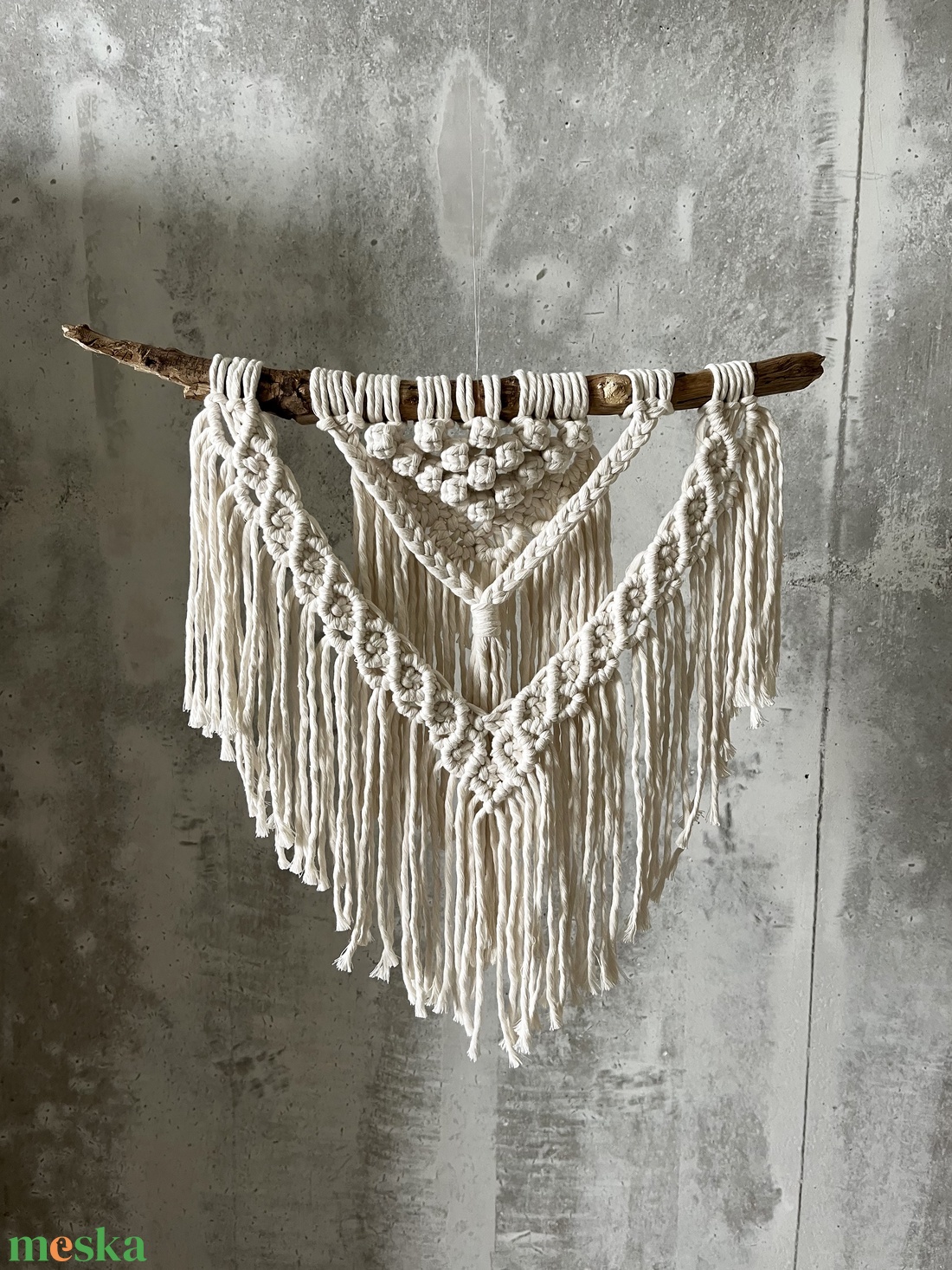 Makramé falidísz - otthon & életmód - dekoráció - fali és függő dekoráció - falra akasztható dekor - Meska.hu