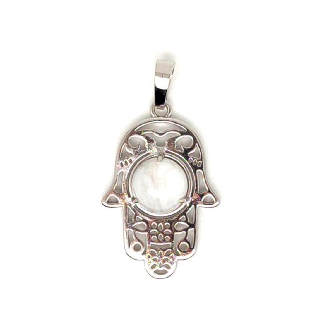 Fatima keze medál fémmel howlit 2x3cm - ékszer - nyaklánc - medál - Meska.hu Fatima keze medál fémmel howlit 2x3cm - ékszer - nyaklánc - medál - Meska.hu