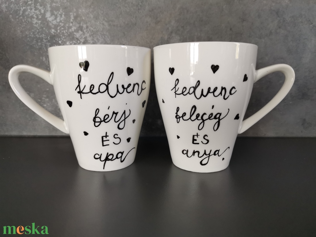 Páros bögre - otthon & életmód - konyhafelszerelés, tálalás - tálalás - bögre & csésze - Meska.hu