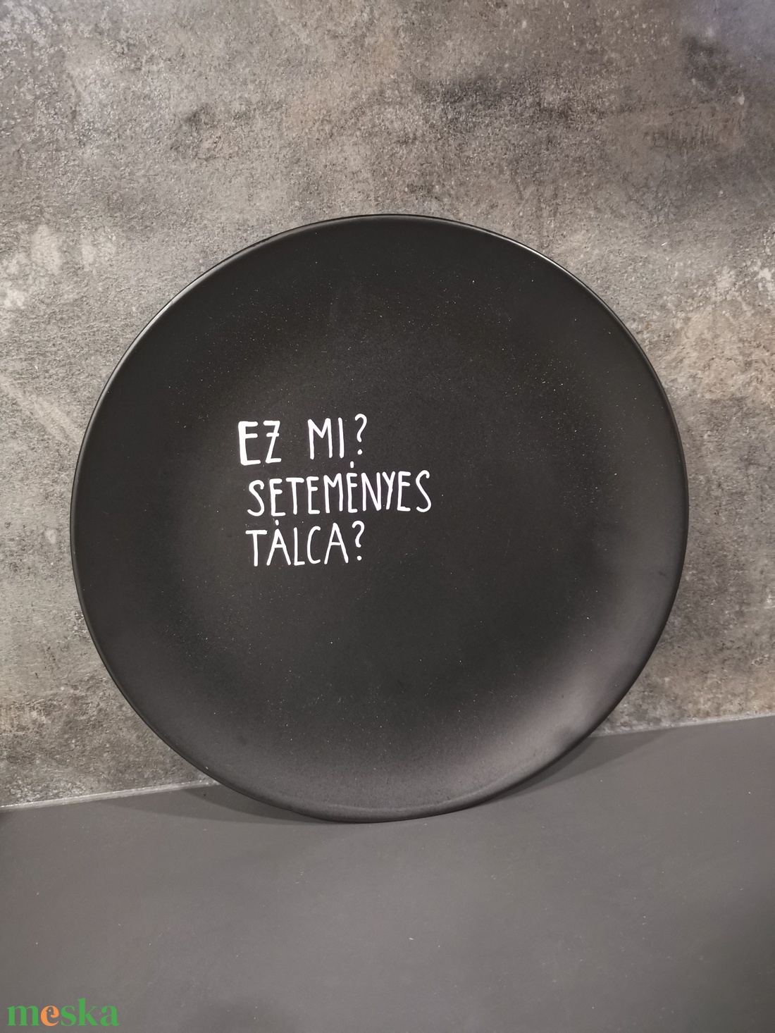 Seteményes tányér - otthon & életmód - konyhafelszerelés, tálalás - tálalás - tányér & étkészlet - Meska.hu