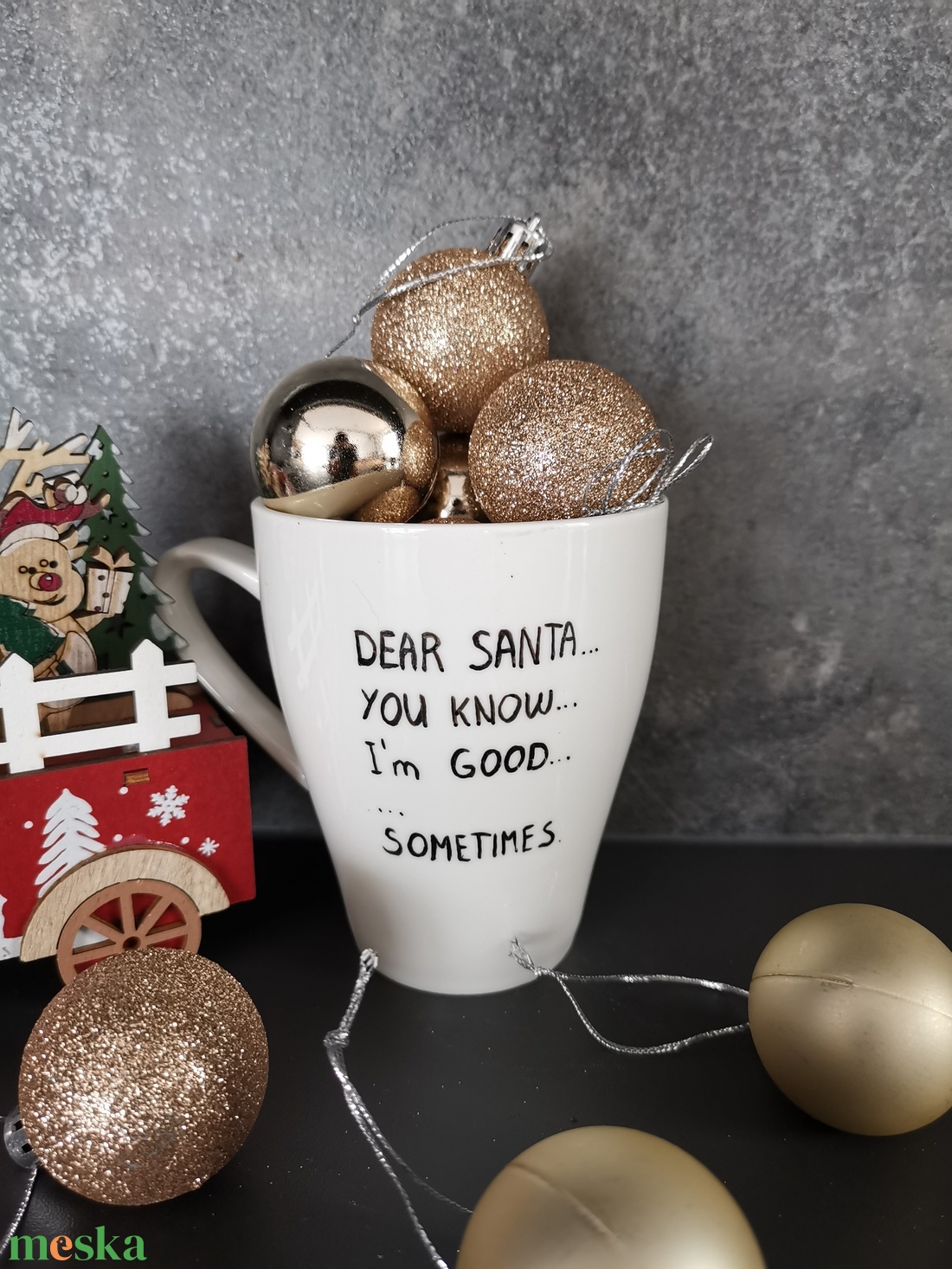 Mikulásos feliratos bögre - otthon & életmód - konyhafelszerelés, tálalás - tálalás - bögre & csésze - Meska.hu