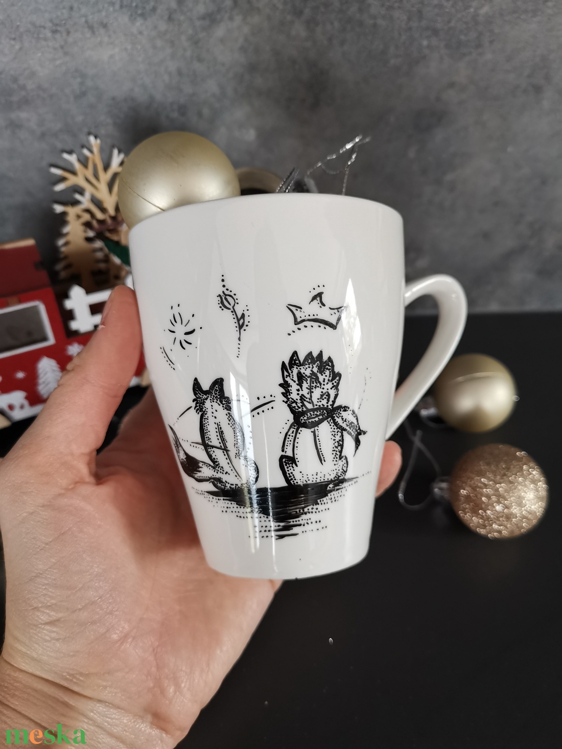 Kisherceges bögre - otthon & életmód - konyhafelszerelés, tálalás - tálalás - bögre & csésze - Meska.hu