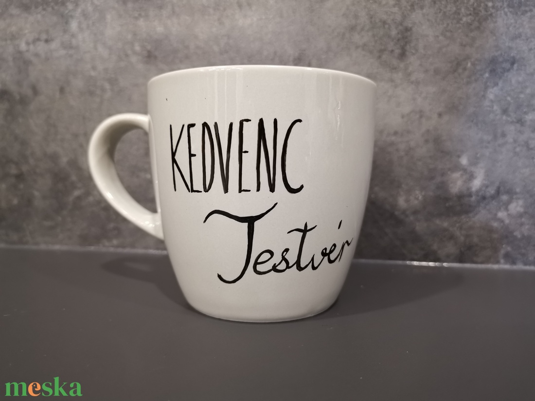 Kedvenc testvér feliratú bögre - otthon & életmód - konyhafelszerelés, tálalás - tálalás - bögre & csésze - Meska.hu