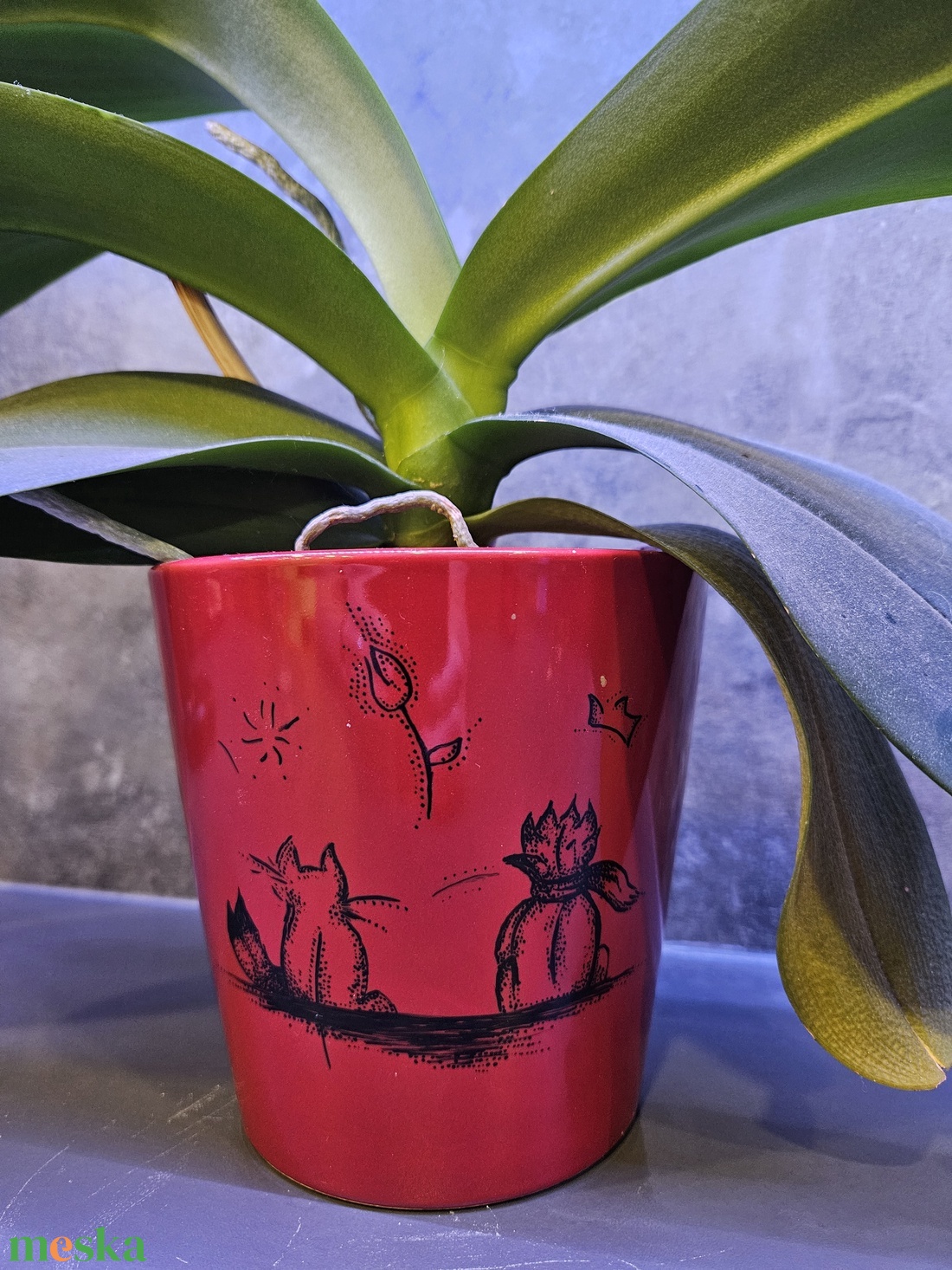 Kisherceges kaspó - otthon & életmód - dekoráció - virágdísz és tartó - cserép & kaspó - Meska.hu