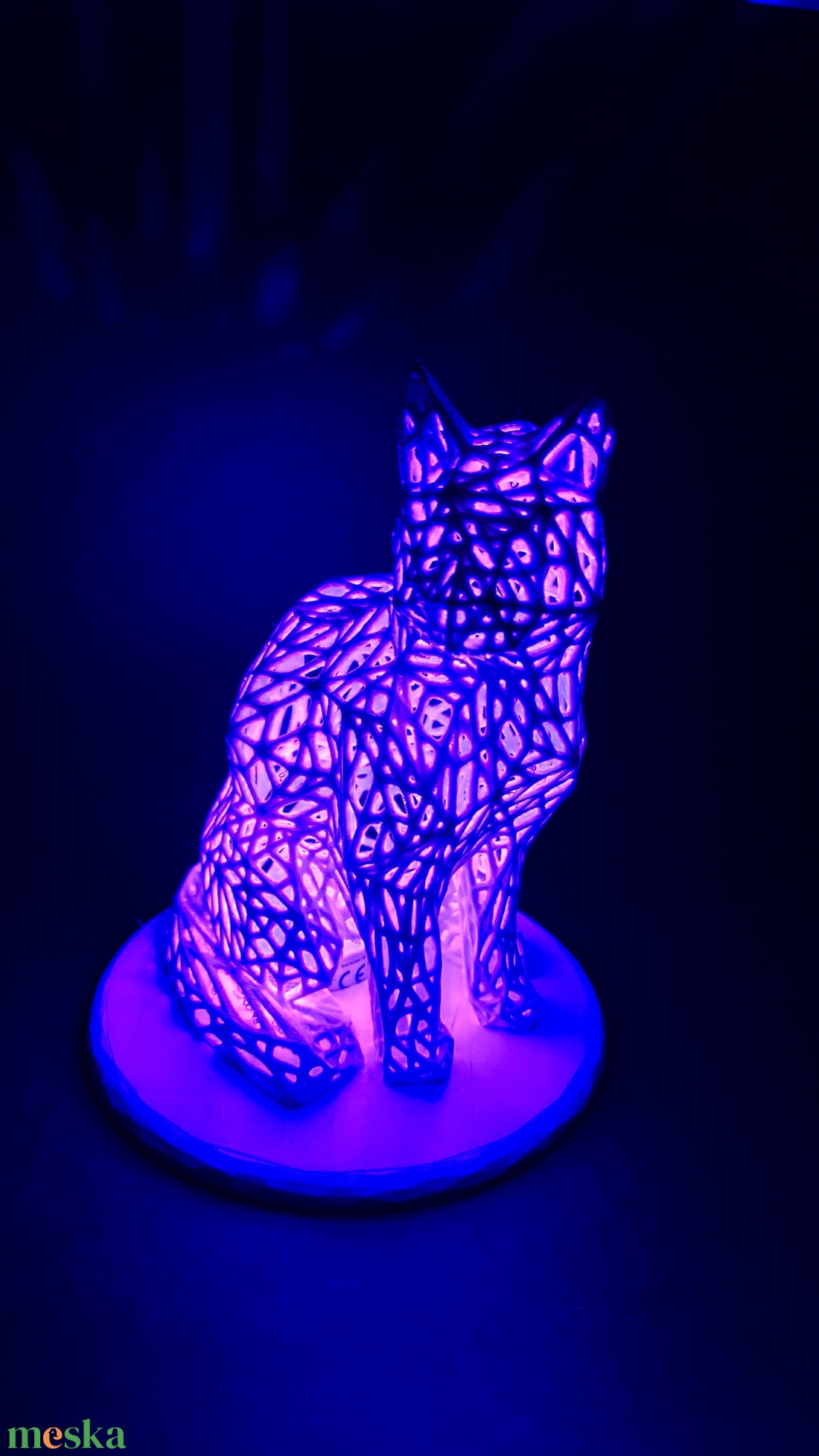 3D Nyomtatott macska lámpa - otthon & életmód - lámpa - hangulatlámpa - Meska.hu