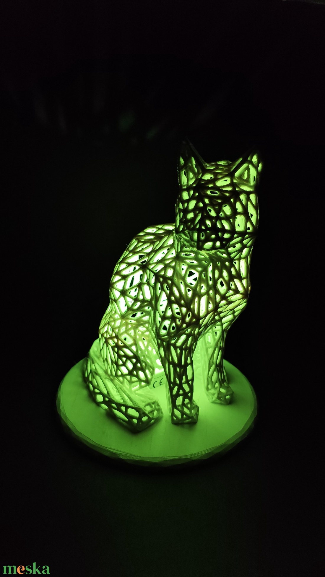 3D Nyomtatott macska lámpa - otthon & életmód - lámpa - hangulatlámpa - Meska.hu