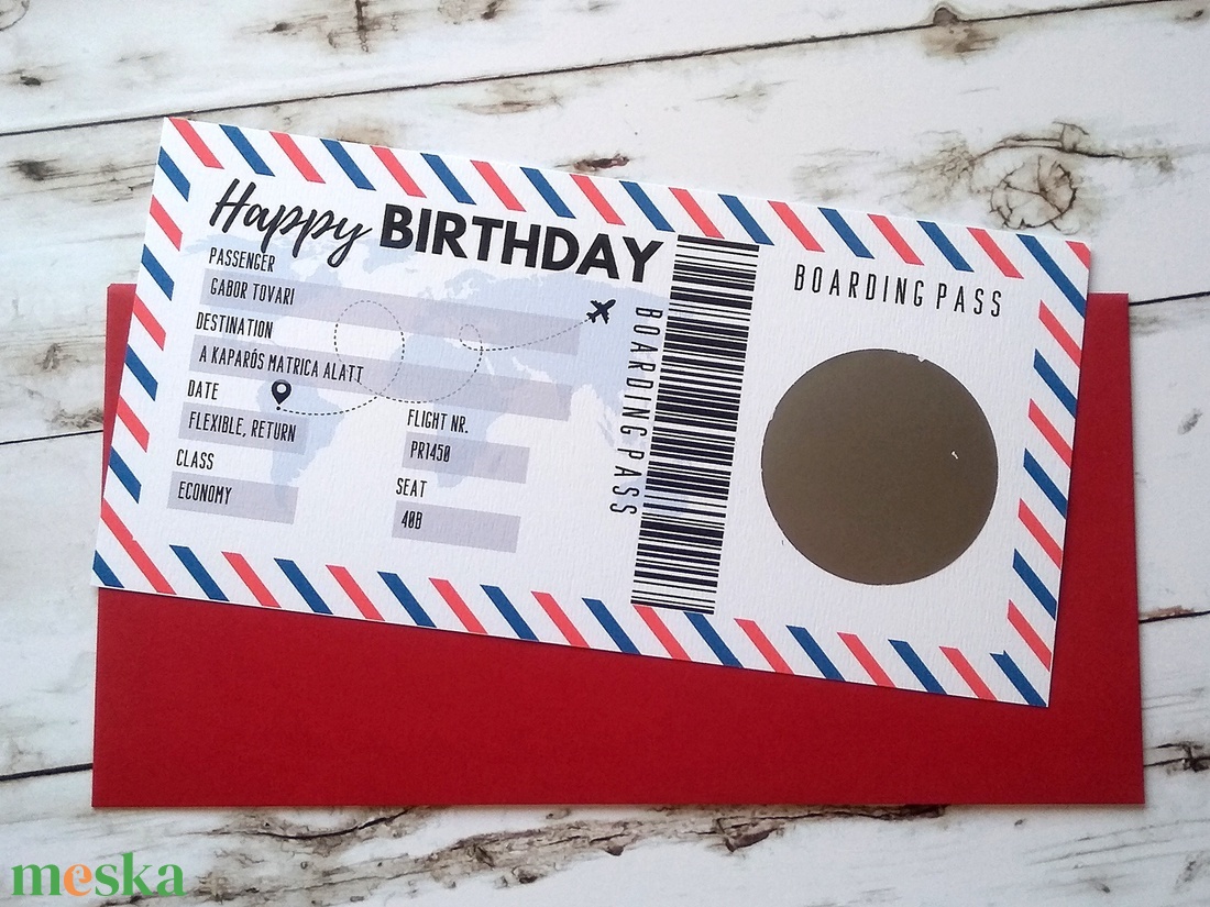 Beszállókártya Kaparós Születésnapi kártya, egyedi szülinapi képeslap, boarding pass üdvözlőlap - otthon & életmód - papír, írószer - ajándékozás kellékei - képeslap, üdvözlőlap - Meska.hu Beszállókártya Kaparós Születésnapi kártya, egyedi szülinapi képeslap, boarding pass üdvözlőlap - otthon & életmód - papír, írószer - ajándékozás kellékei - képeslap, üdvözlőlap - Meska.hu