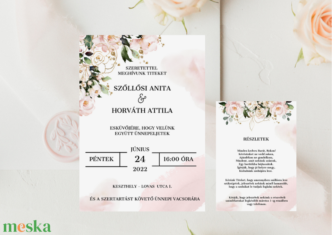 Virágos, púder rózsaszín, tavaszi esküvői meghívó, elegáns watercolor virágos esküvői lap, floral - esküvő - meghívó & kártya - meghívó - Meska.hu Virágos, púder rózsaszín, tavaszi esküvői meghívó, elegáns watercolor virágos esküvői lap, floral - esküvő - meghívó & kártya - meghívó - Meska.hu