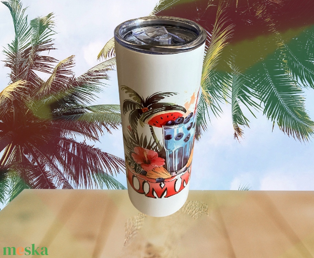 Nyári tumbler/pohár - otthon & életmód - konyhafelszerelés, tálalás - italos kellékek - termoszok - Meska.hu Nyári tumbler/pohár - otthon & életmód - konyhafelszerelés, tálalás - italos kellékek - termoszok - Meska.hu