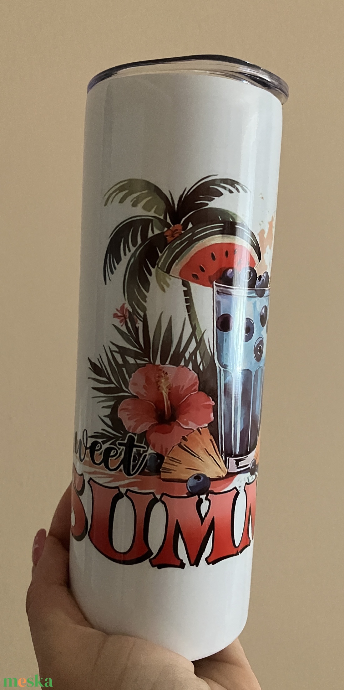 Nyári tumbler/pohár - otthon & életmód - konyhafelszerelés, tálalás - italos kellékek - termoszok - Meska.hu Nyári tumbler/pohár - otthon & életmód - konyhafelszerelés, tálalás - italos kellékek - termoszok - Meska.hu