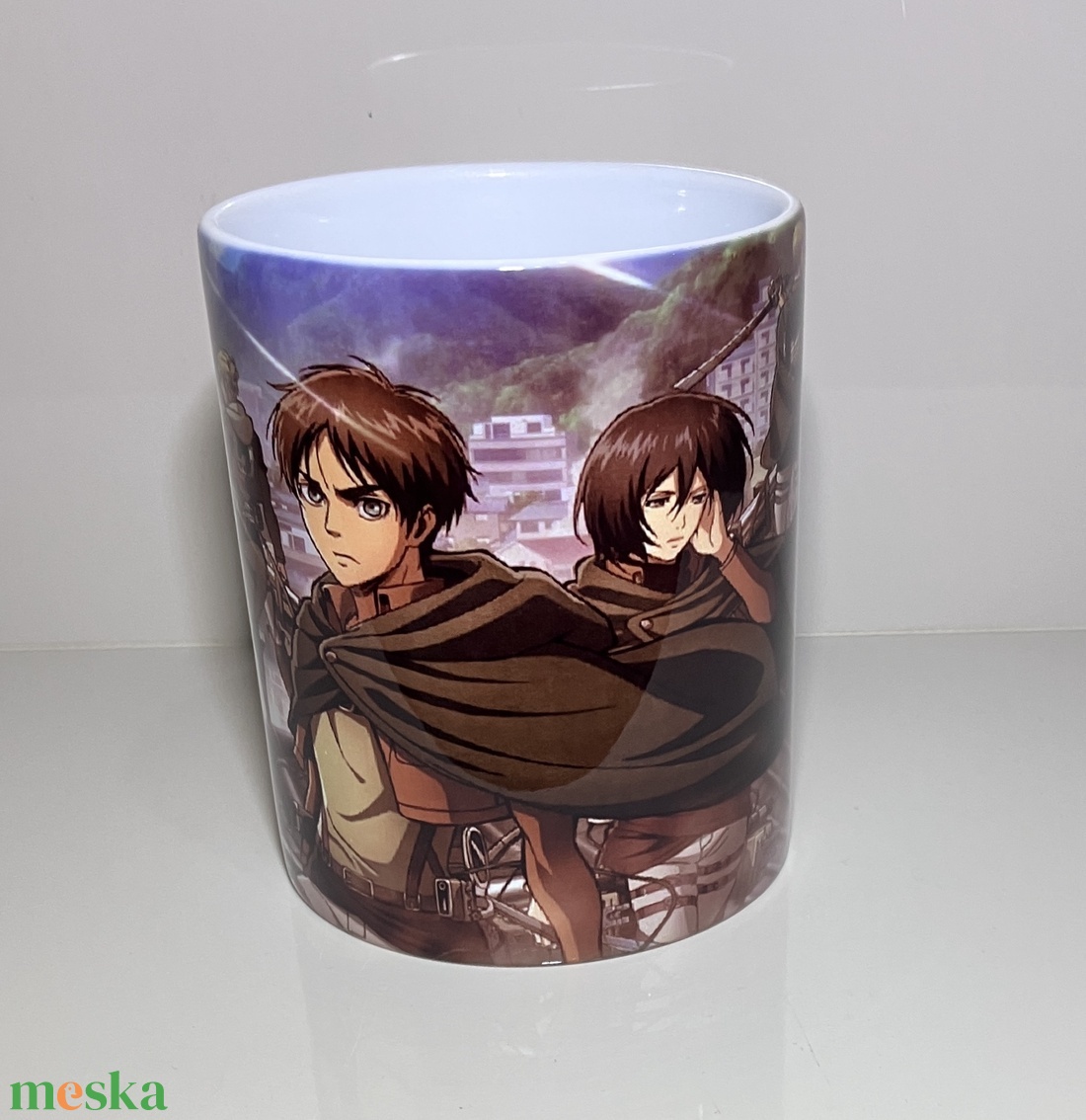 Attack on Titan bögre - otthon & életmód - konyhafelszerelés, tálalás - tálalás - bögre & csésze - Meska.hu