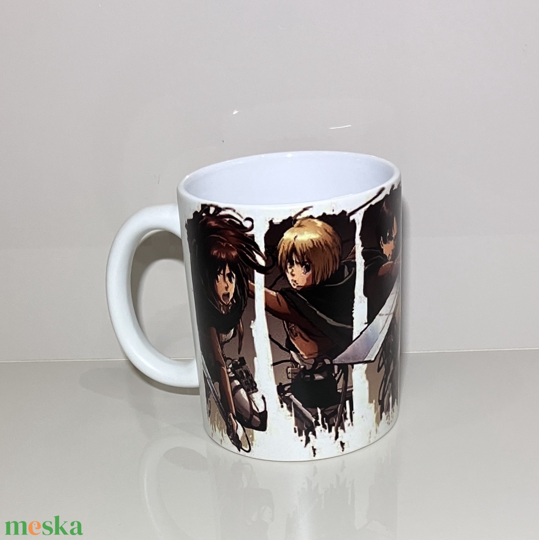 Attack on Titan Sötétben világít - otthon & életmód - konyhafelszerelés, tálalás - tálalás - bögre & csésze - Meska.hu
