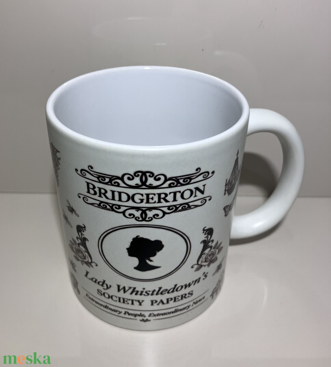 Bridgerton bögre - otthon & életmód - konyhafelszerelés, tálalás - tálalás - bögre & csésze - Meska.hu