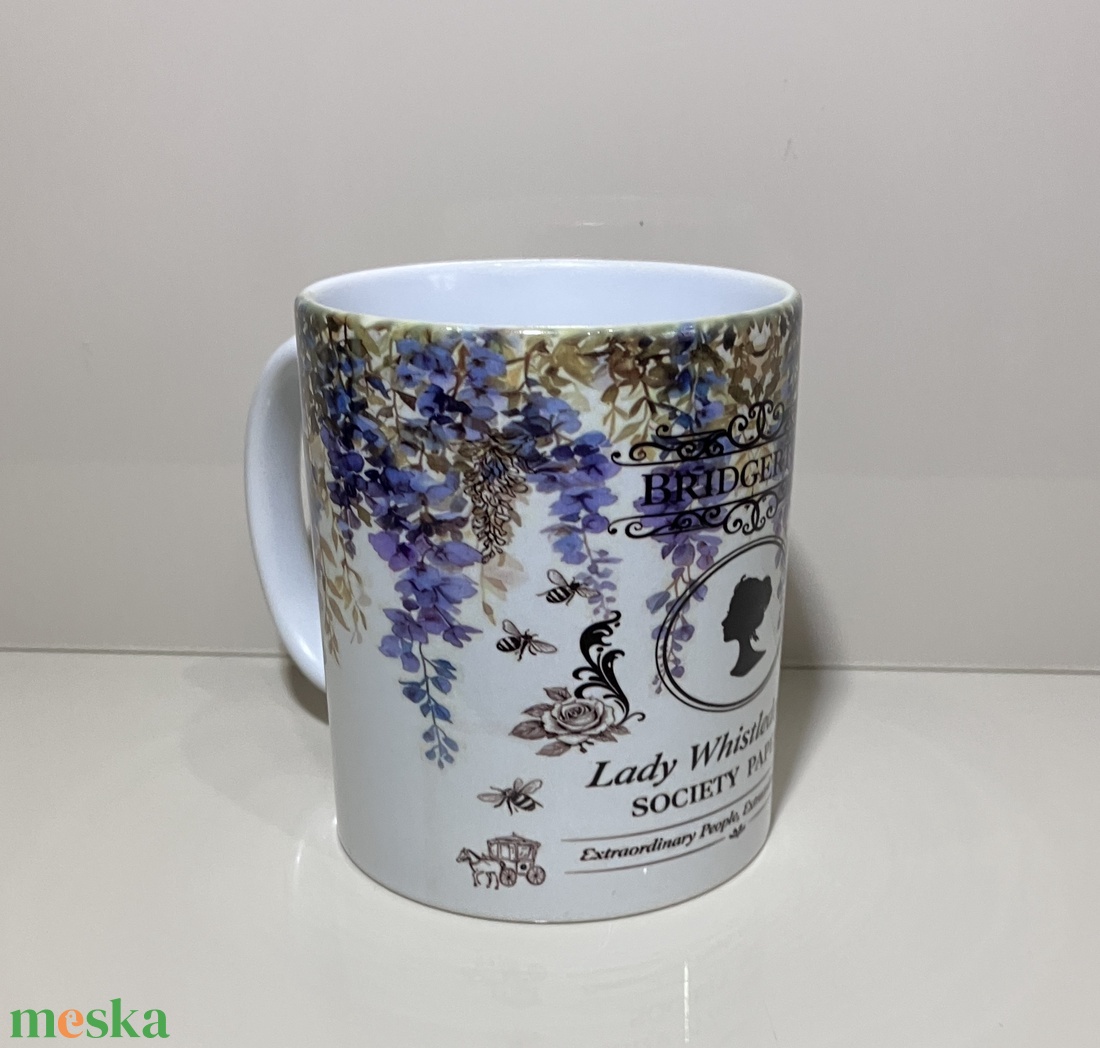 Bridgerton bögre - otthon & életmód - konyhafelszerelés, tálalás - tálalás - bögre & csésze - Meska.hu