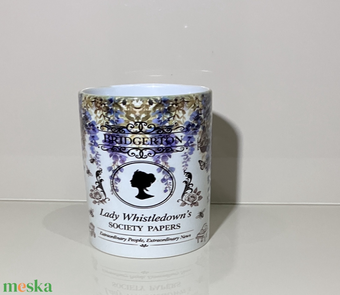 Bridgerton bögre - otthon & életmód - konyhafelszerelés, tálalás - tálalás - bögre & csésze - Meska.hu