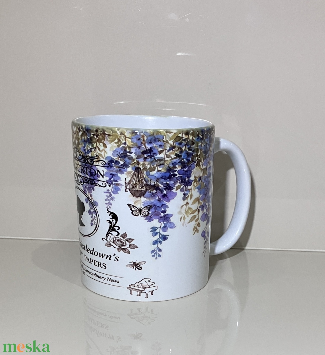 Bridgerton bögre - otthon & életmód - konyhafelszerelés, tálalás - tálalás - bögre & csésze - Meska.hu