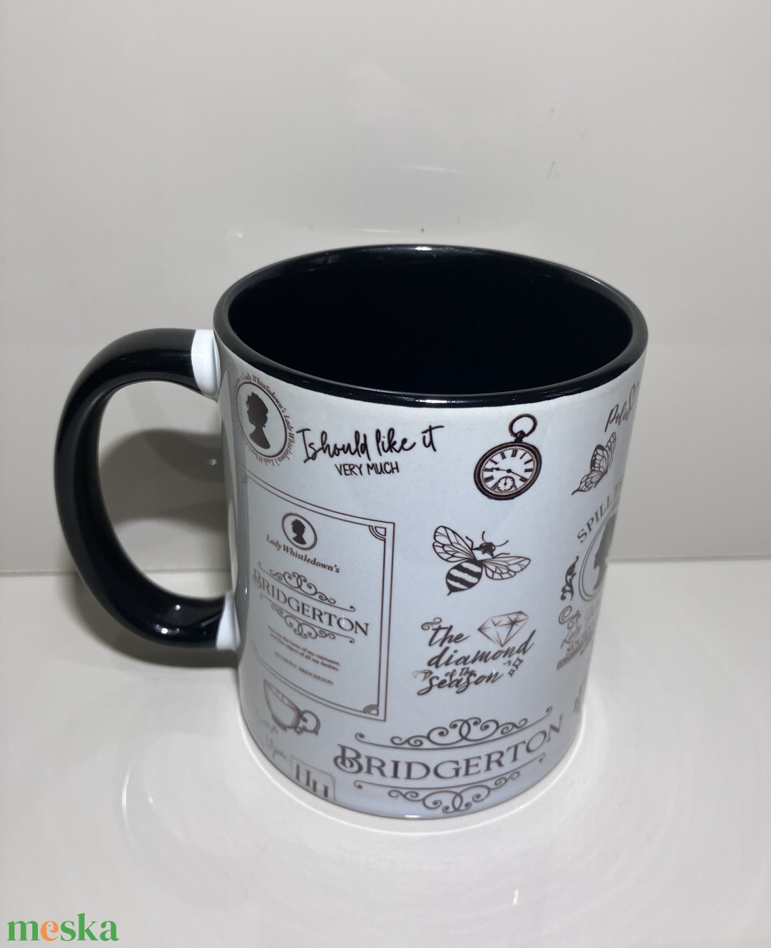 Bridgerton bögre - otthon & életmód - konyhafelszerelés, tálalás - tálalás - bögre & csésze - Meska.hu