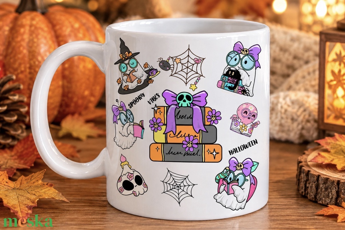 Spooky  vibes bögre - otthon & életmód - konyhafelszerelés, tálalás - tálalás - bögre & csésze - Meska.hu