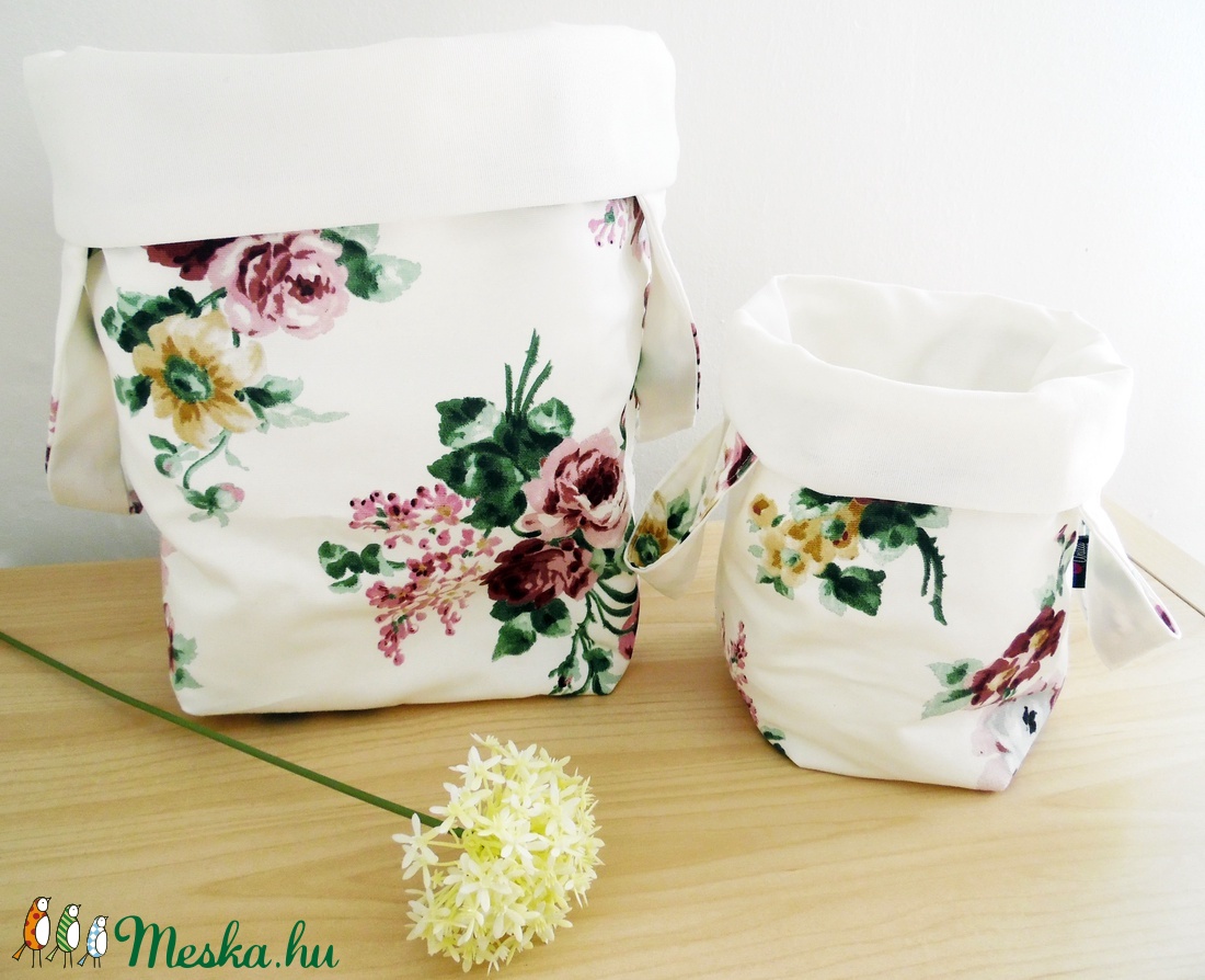 Textil tároló szett (mintás) - - Meska.hu Textil tároló szett (mintás) - - Meska.hu