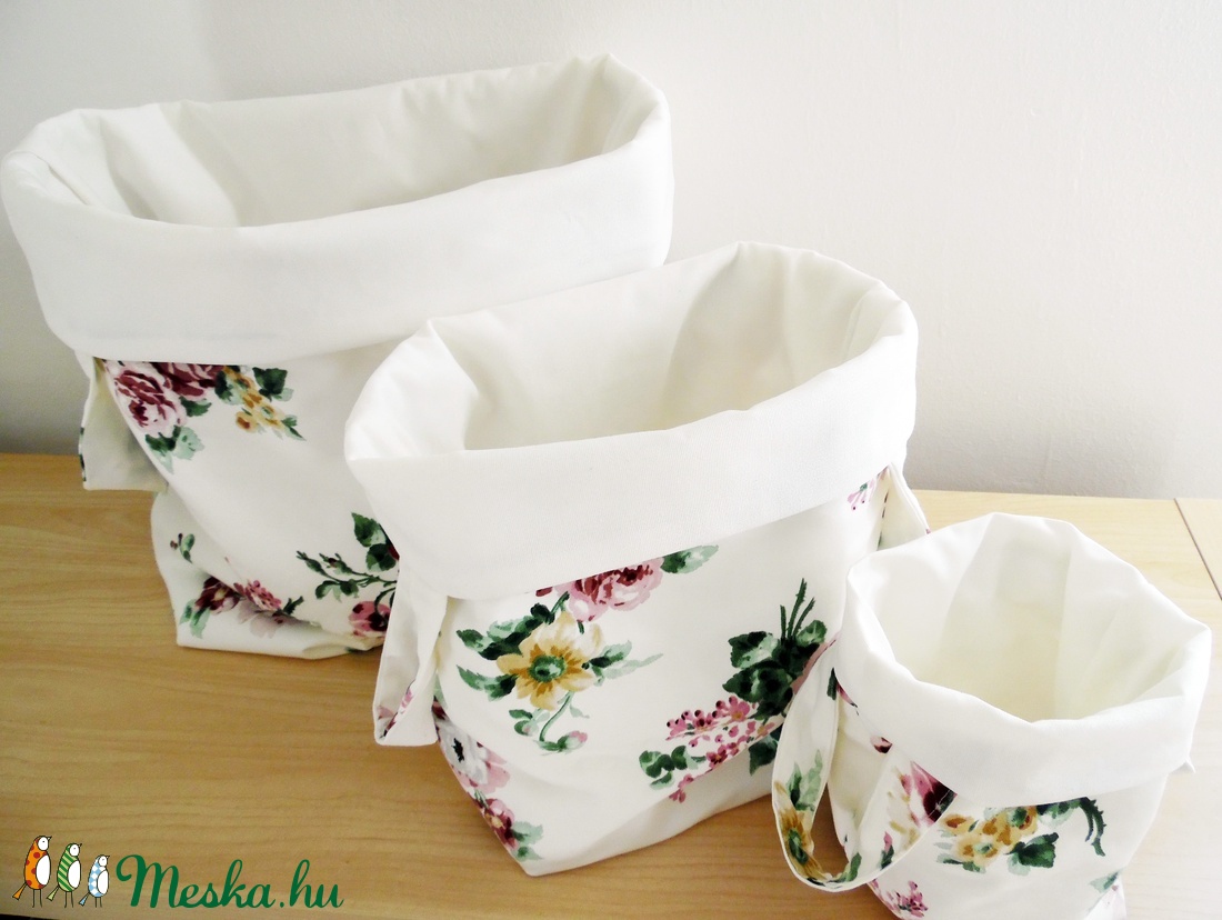 Textil tároló szett (mintás) - - Meska.hu Textil tároló szett (mintás) - - Meska.hu