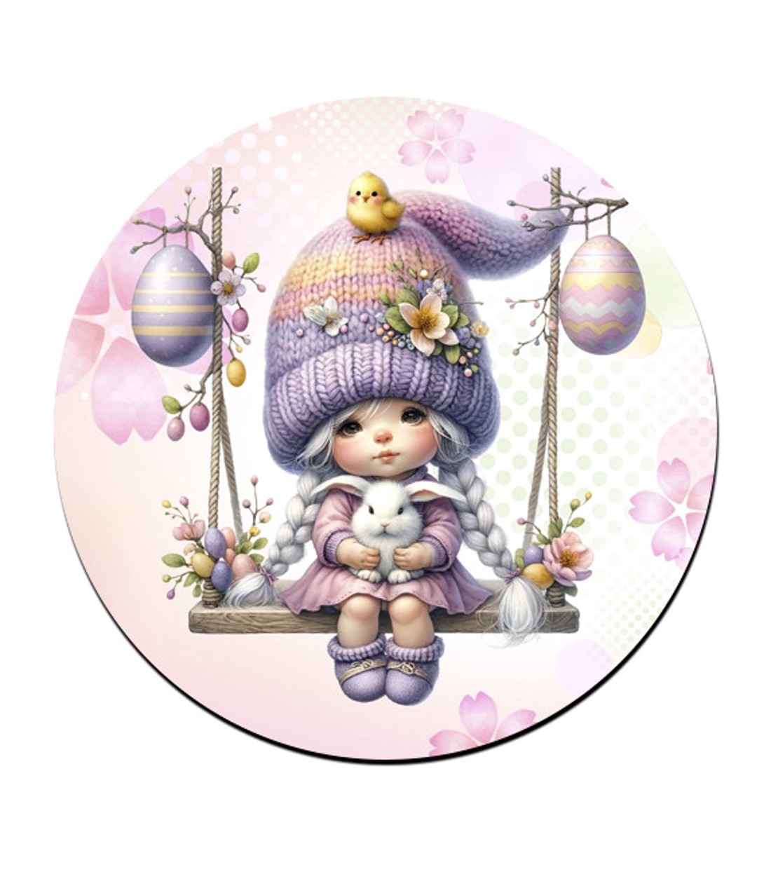 3 db cuki húsvéti manólány kör alakú alátét szett (#26) -  - Meska.hu