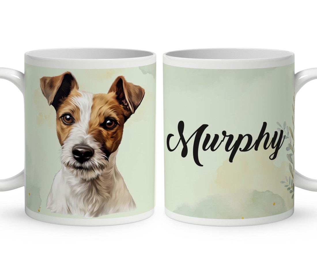 Névvel kérhető - Jack Russell terrier portré mintás bögre - otthon & életmód - konyhafelszerelés, tálalás - tálalás - bögre & csésze - Meska.hu
