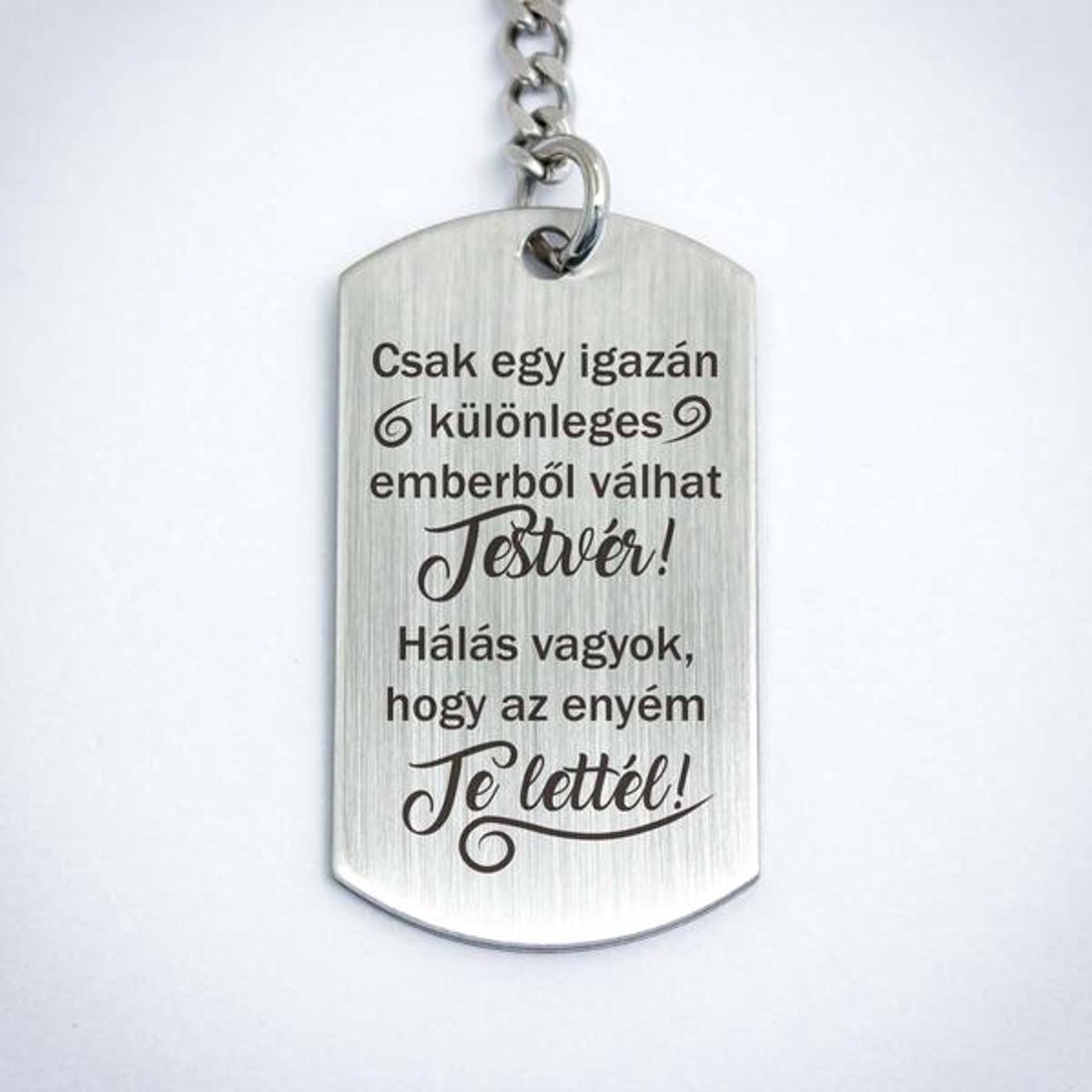 Te lettél a Testvérem acél medálos kulcstartó - táska & tok - kulcstartó & táskadísz - kulcstartó - Meska.hu Te lettél a Testvérem acél medálos kulcstartó - táska & tok - kulcstartó & táskadísz - kulcstartó - Meska.hu