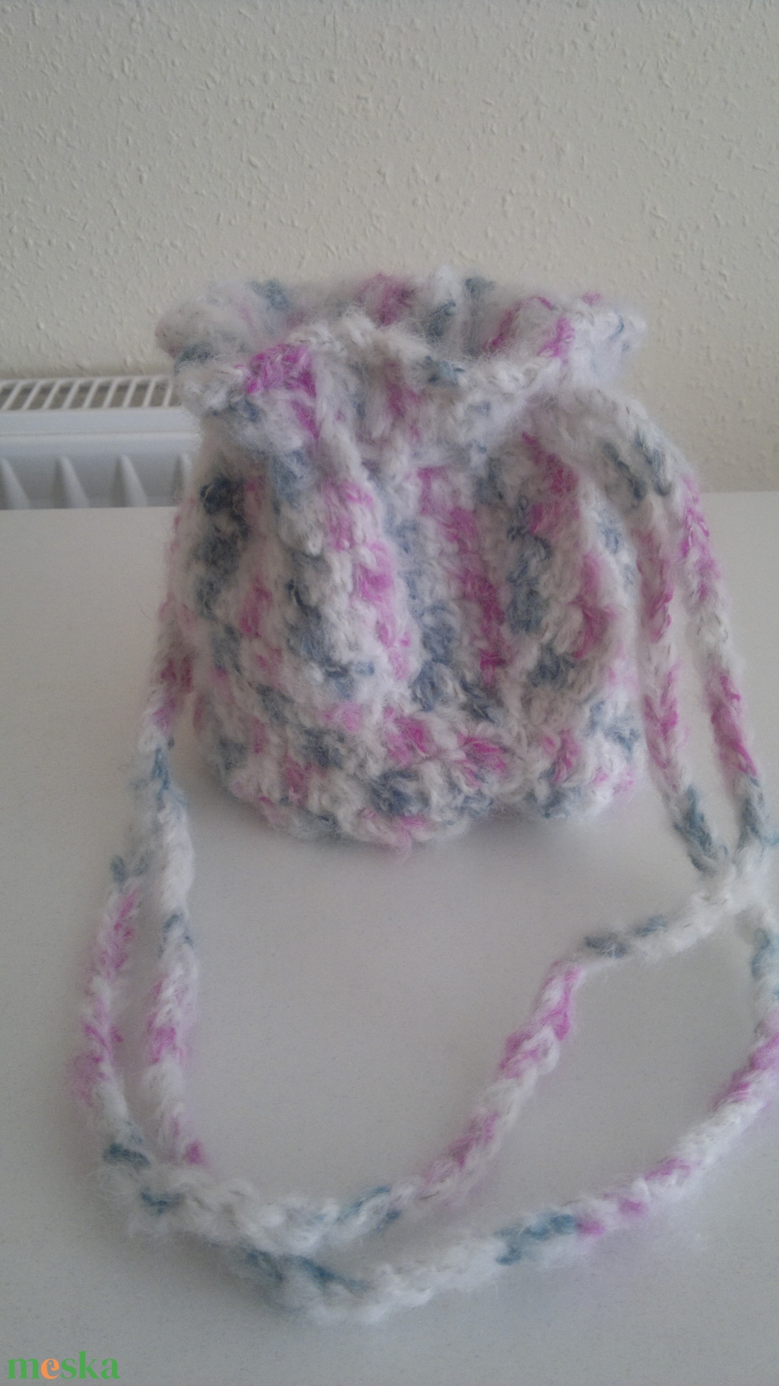 Horgolt tatyó virággal. - táska & tok - kézitáska & válltáska - válltáska - Meska.hu