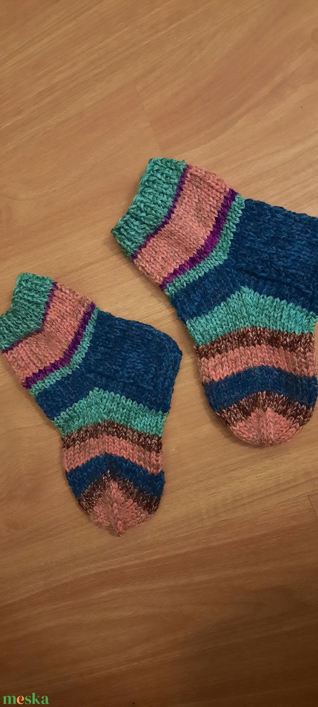 Kötött, meleg zokni 37 méretben. - ruha & divat - cipő & papucs - zokni - Meska.hu