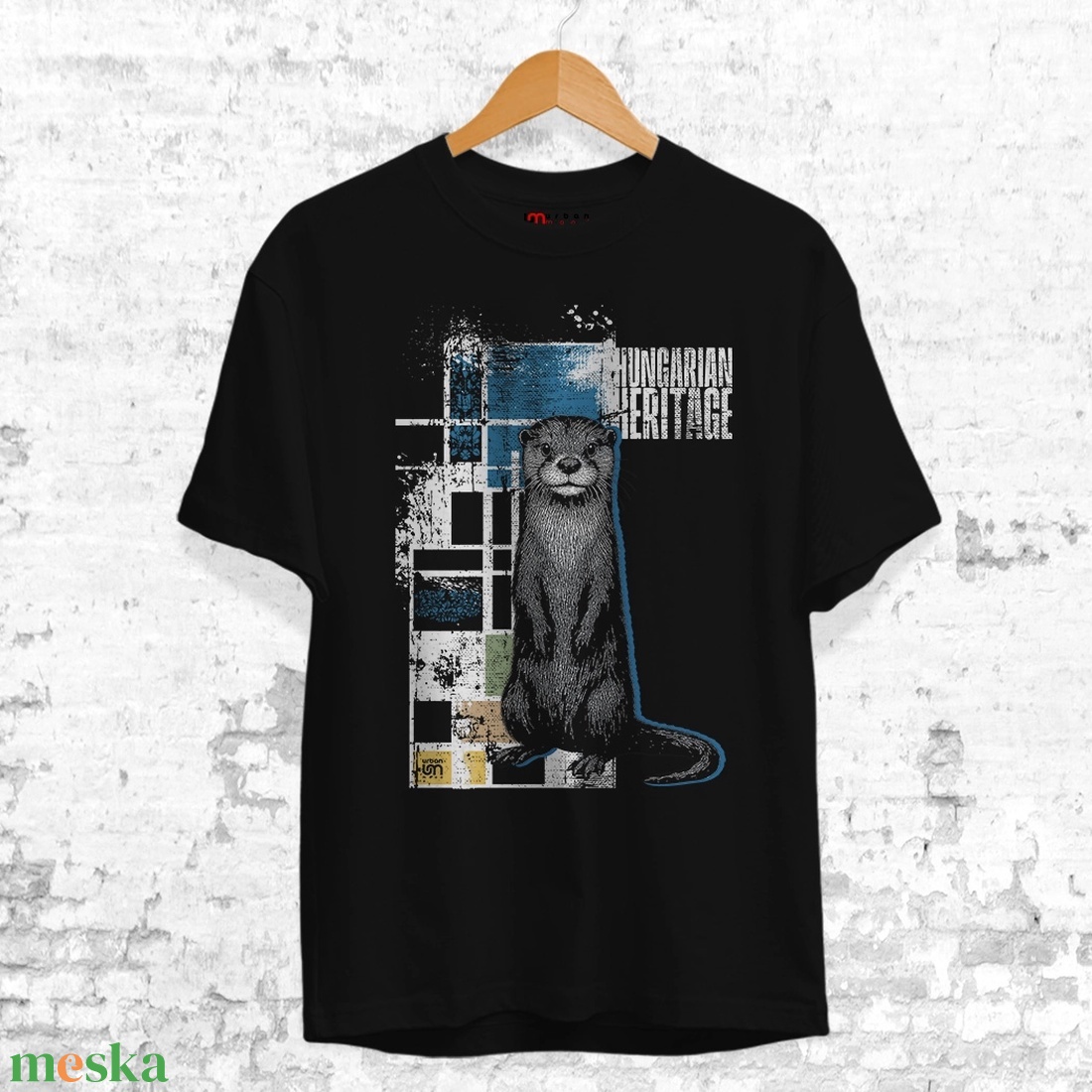 Vidra mintás unisex póló  Hungarian Heritage kollekció / Urbanmood - ruha & divat - női ruha - póló, felső - Meska.hu