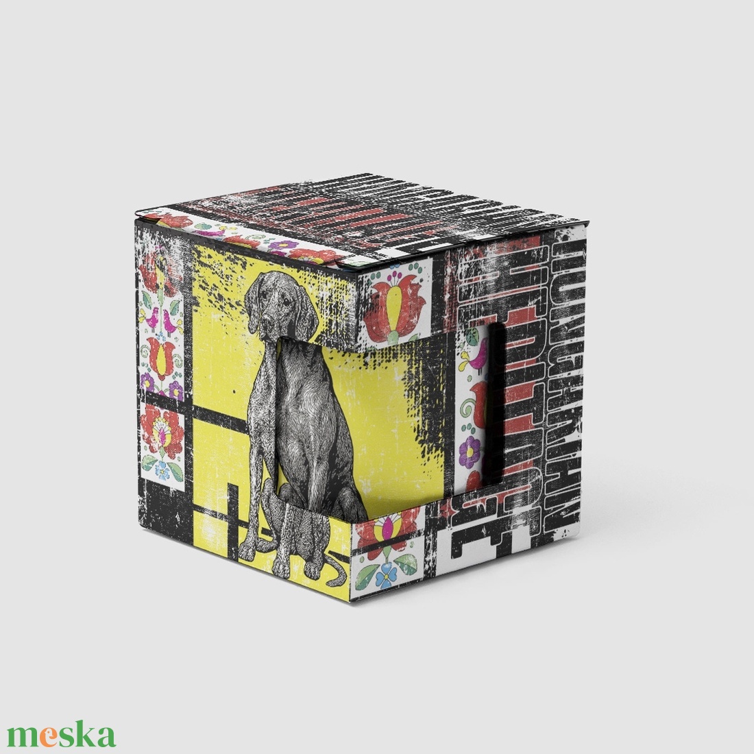 Vizsla mintás bögre díszdobozban  Hungarian Heritage kollekció / Urbanmood - otthon & életmód - konyhafelszerelés, tálalás - tálalás - bögre & csésze - Meska.hu