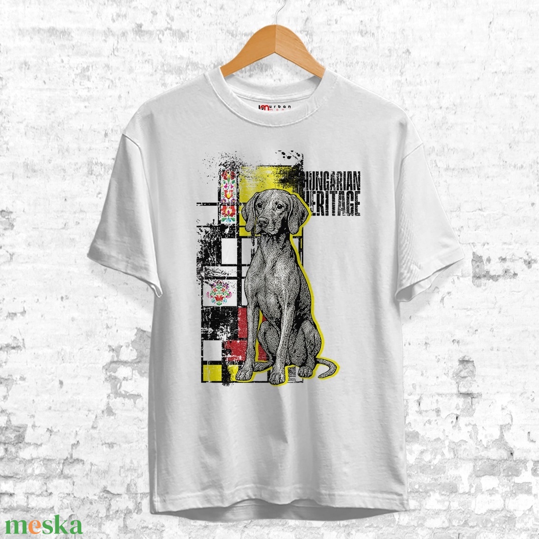 Vizsla mintás unisex póló  Hungarian Heritage kollekció / Urbanmood - ruha & divat - női ruha - póló, felső - Meska.hu