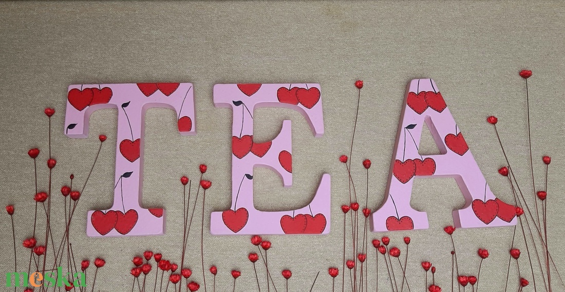 Állatos dekorbetű - baba - mama - babaszoba dekoráció - babanév dekoráció - Meska.hu